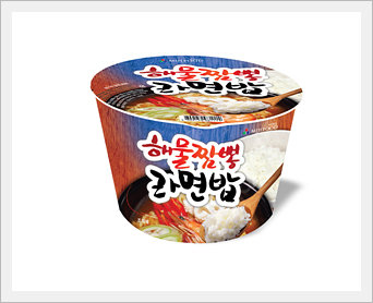 Instant Rice with Ramen & Hot Seasoning.  Made in Korea